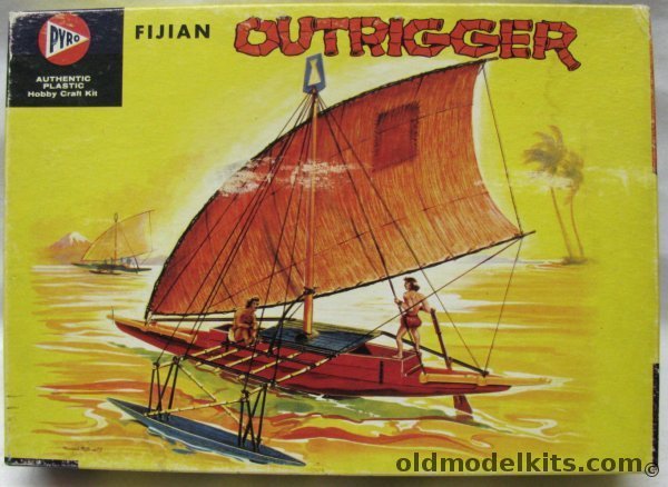 Pyro 1/35 Fijian Outrigger Canoe, 319-89 plastic model kit